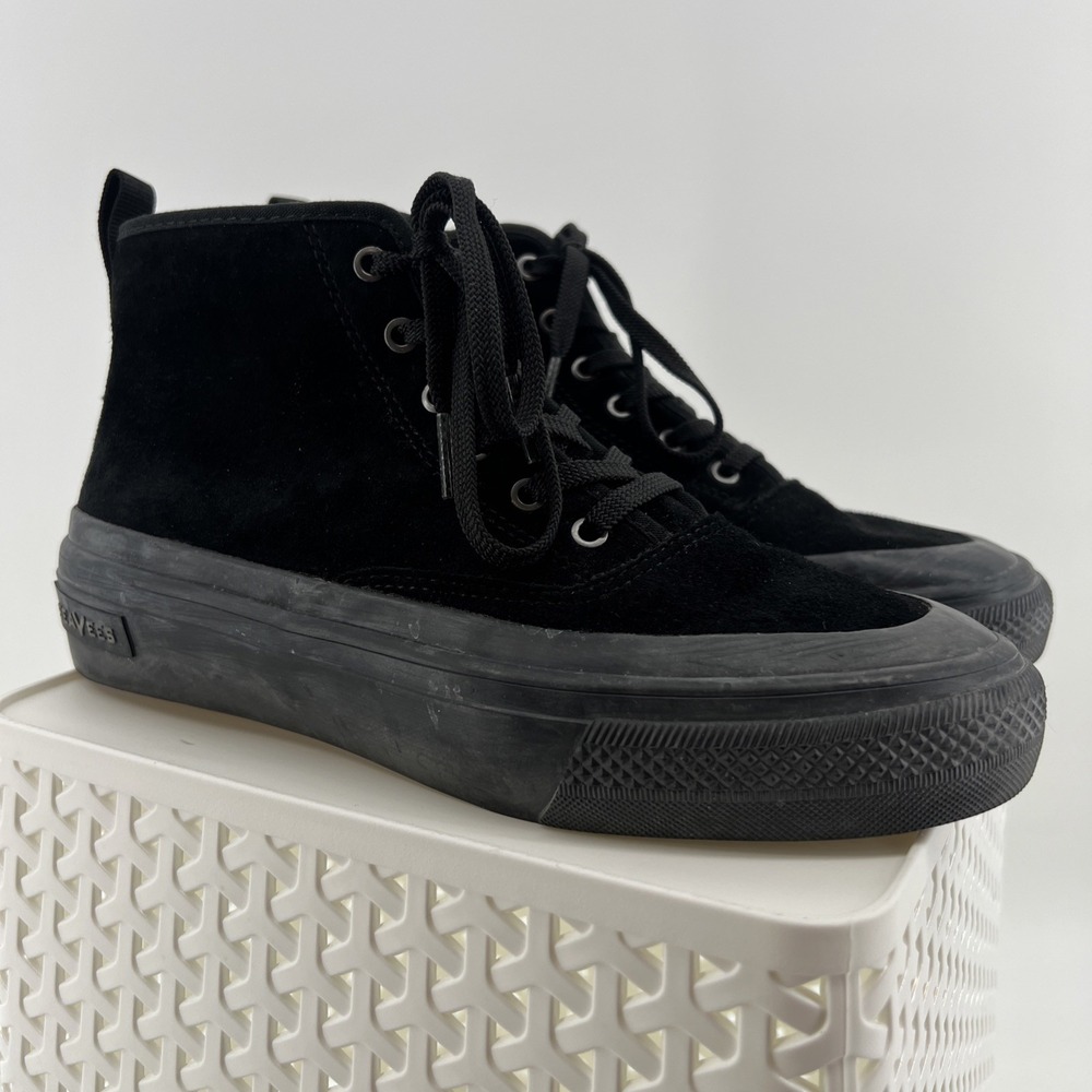 SEAVEES Mariners Boots Women's Size 8 Black Suede Hi Top Sneaker